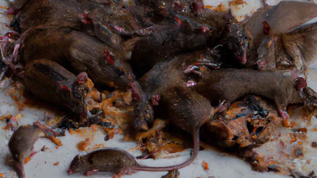 Plaga de ratas desagradables