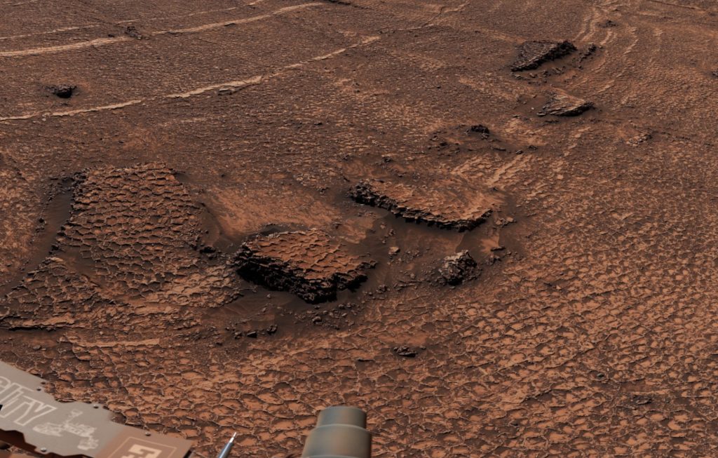 Imagen de la curiosity en Marte - NASA