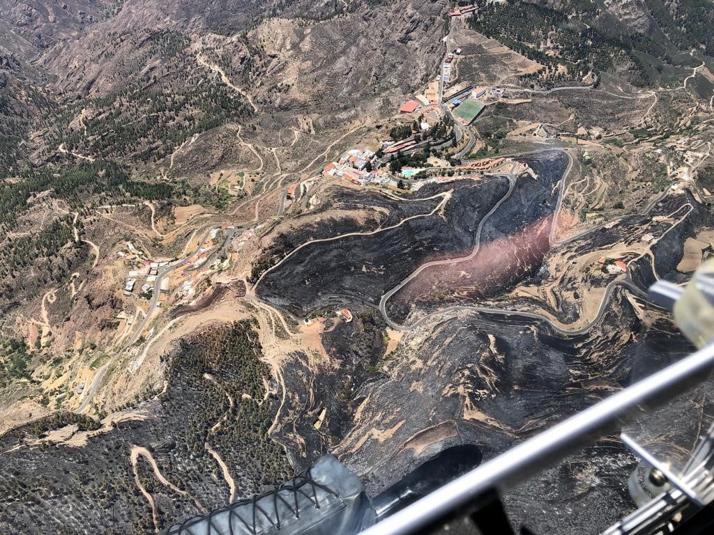 Incendio en Artenara, Gran Canaria