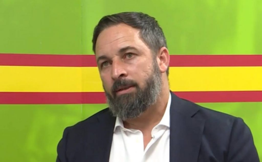 El líder de Vox, Santiago Abascal. EP