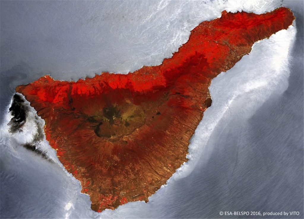 Isla de Tenerife capturada por el Prova-V. National Geographic
