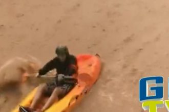 Disparate durante el ciclón Hermine: baja en canoa por un barranco de Canarias