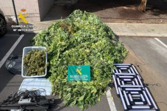Una montaña de marihuana: desmantelan una plantación en Tenerife