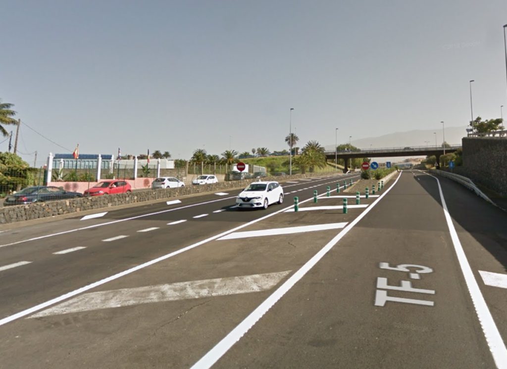 ¡Precaución! Caída de piedras en la autopista TF-5