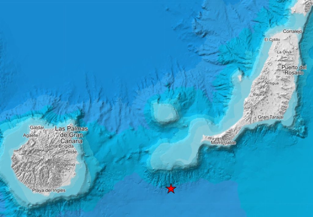 Terremoto entre Gran Canaria y Fuerteventura