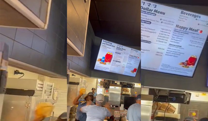 A trompada limpia entre Big Macs: empleados de McDonald's se pelean en medio del restaurante