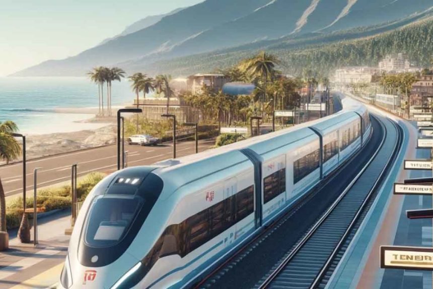 recreación tren Tenerife y Gran Canaria
