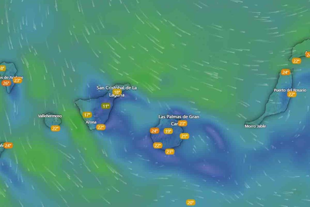 El tiempo en Canarias AEMET