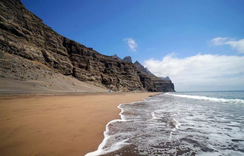 Vista general playa Güigüi en Canarias