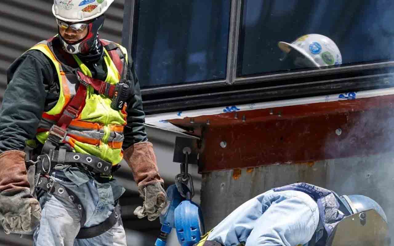 Obreros construcción en Canarias
