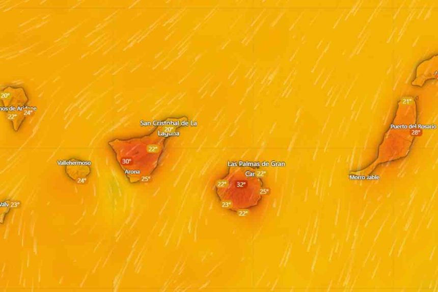 Calor extremo en Canarias AEMET el tiempo