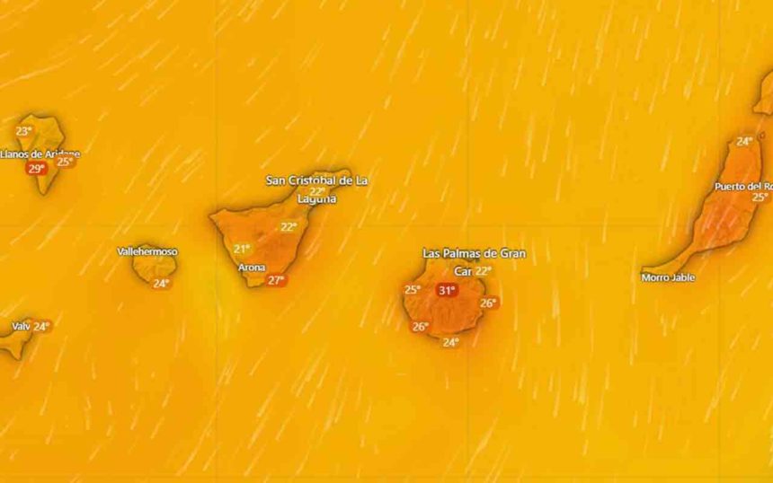 Alertas calor e incendios Canarias AEMET