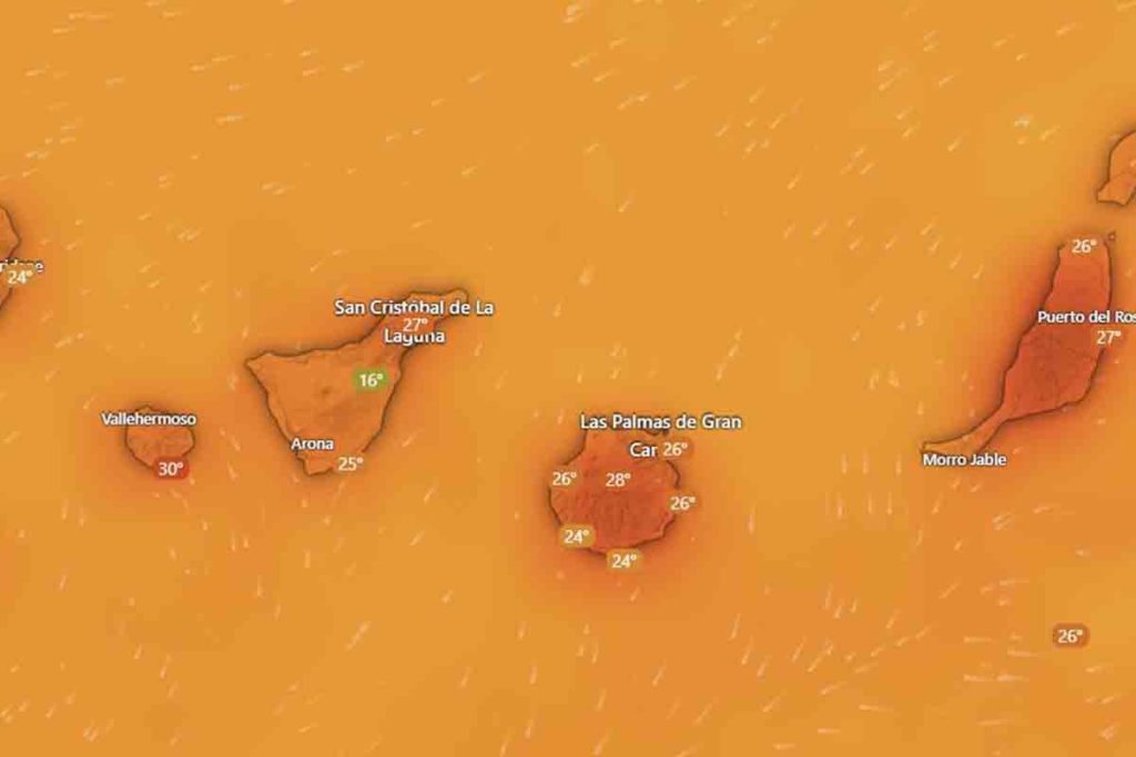 El tiempo en Canarias AEMET