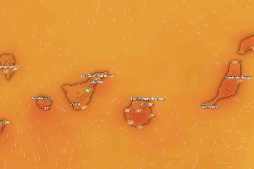Alertas calor en Canarias AEMET