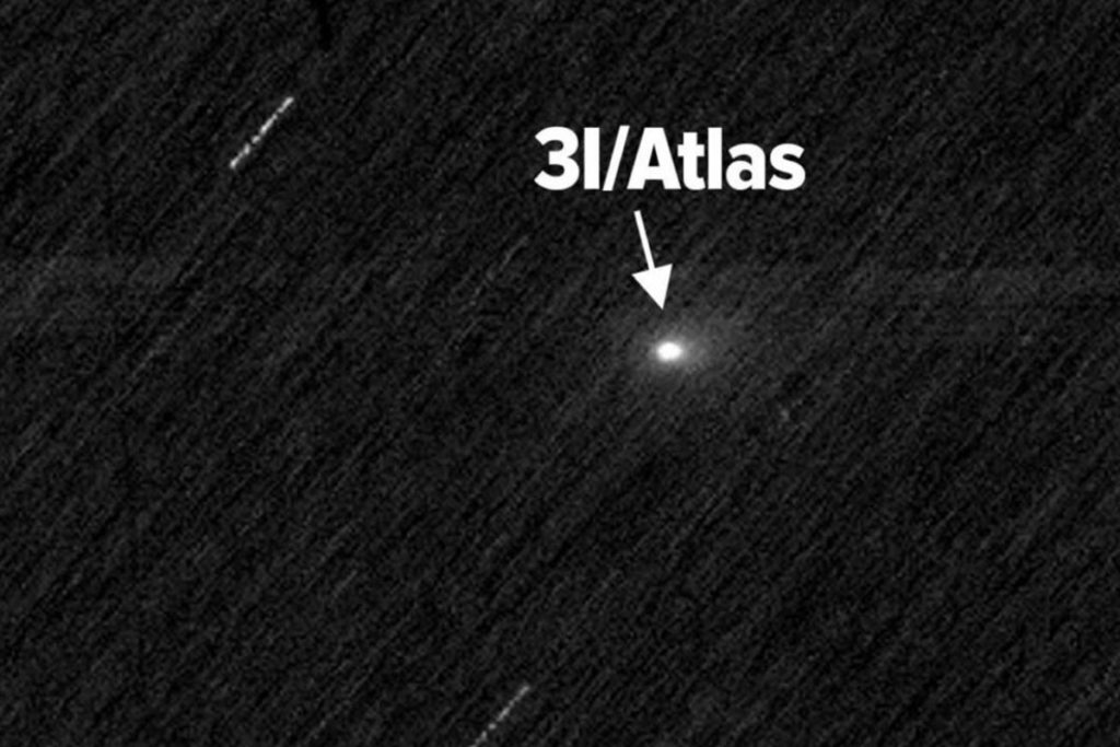 Imagen del cometa 3I/ATLAS - NASA - ESA