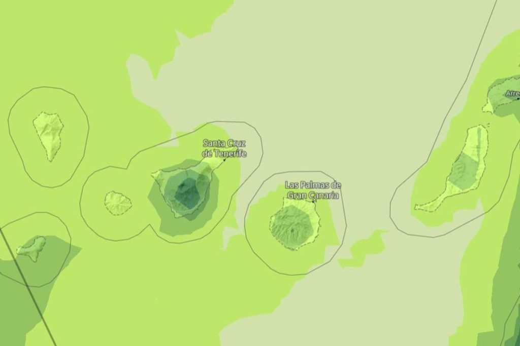 Mapa del tiempo en Canarias - AEMET