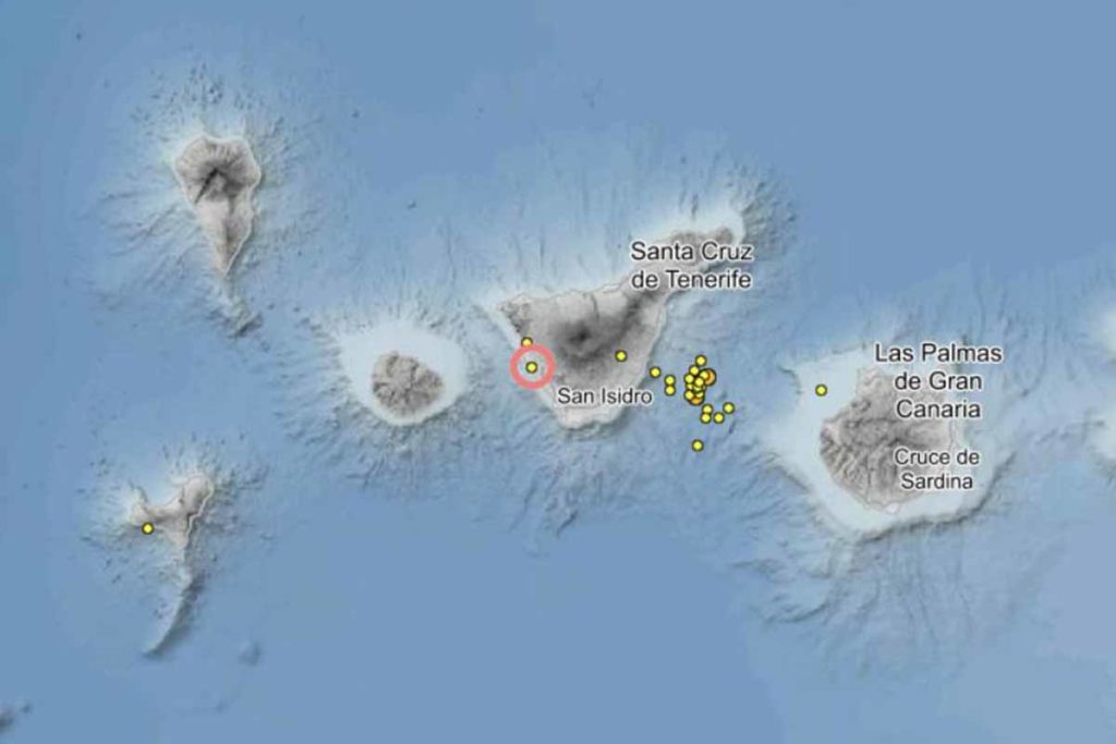 Últimos terremotos en Canarias - IGN