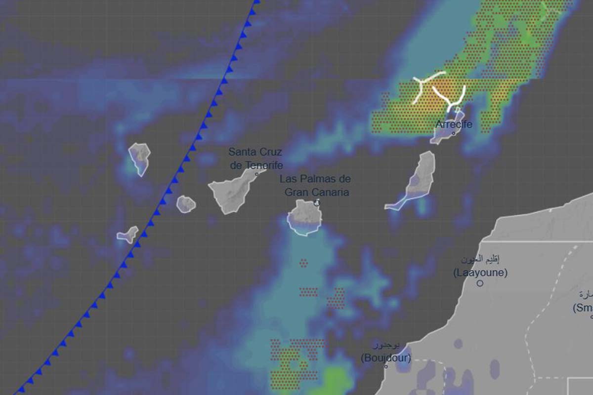 Evolución de la borrasca Francis en Canarias - AEMET METEO
