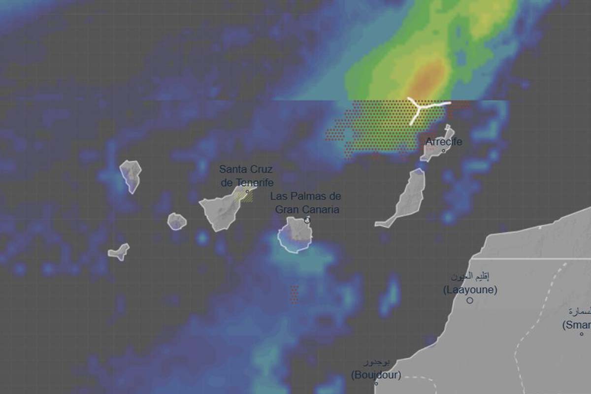 Situación de la borrasca Francis en Canarias - AEMET