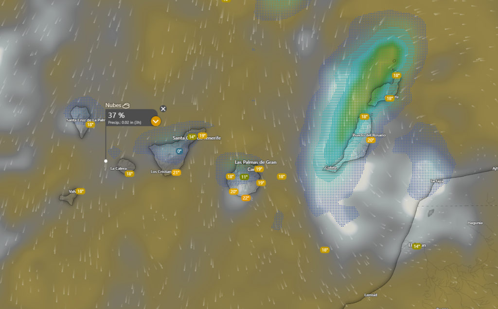 Mapa del tiempo en Canarias - AEMET