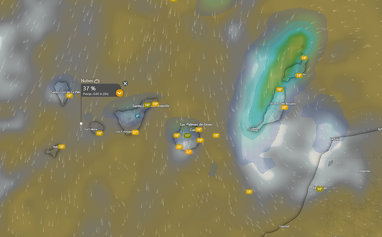 Mapa del tiempo en Canarias - AEMET