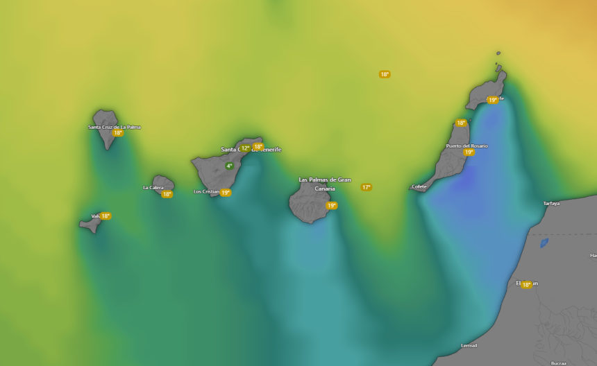 Mapa del tiempo en Canarias - AEMET