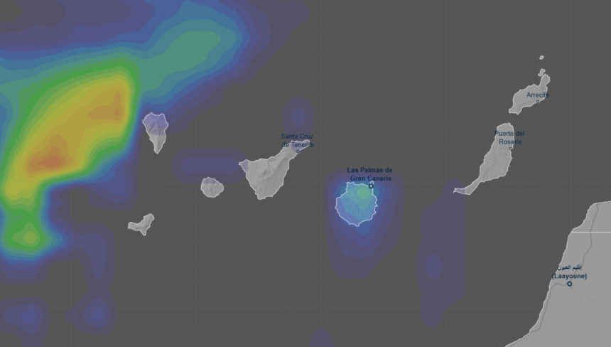Evolución de la borrasca Samuel en Canarias - AEMET