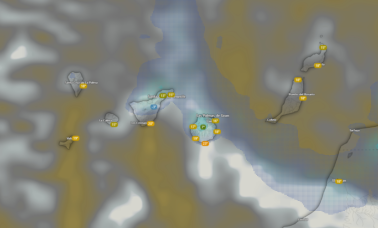 Mapa del tiempo en Canarias - AEMET