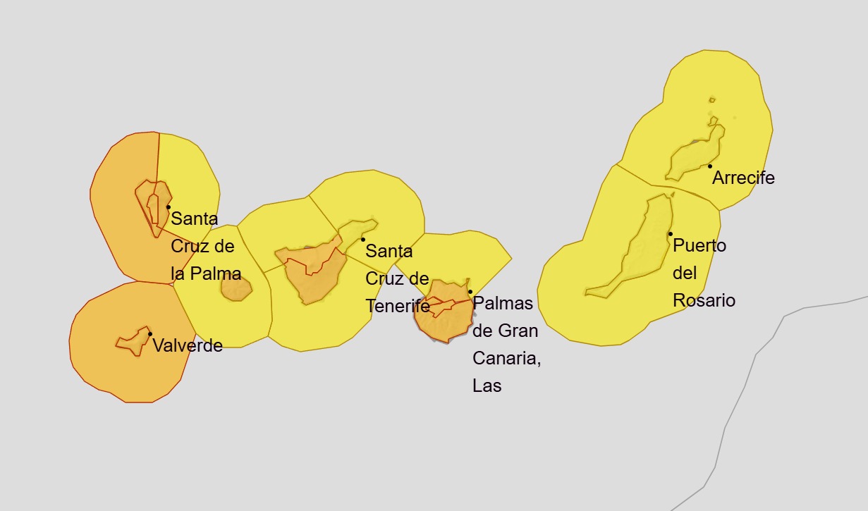Avisos en Canarias hoy - AEMET