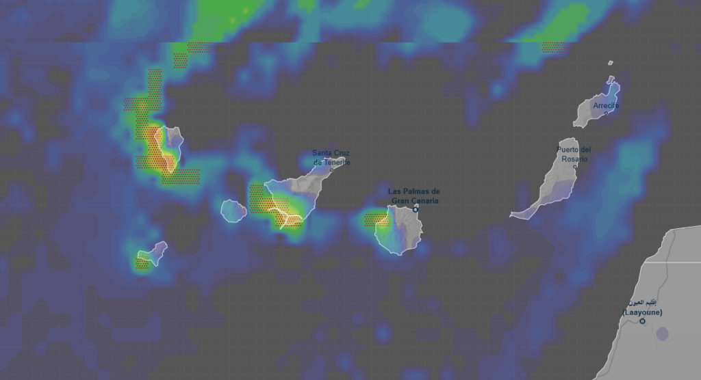 Balance de daños de la borrasca Therese en Canarias con 600 incidencias seis heridos rachas de 116 km/h en El Hierro e inundaciones en Granadilla de Abona y Buenavista del Norte este sábado