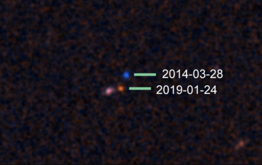 Representación artística de un objeto de hipervelocidad escapando de la Vía Láctea de la NASA