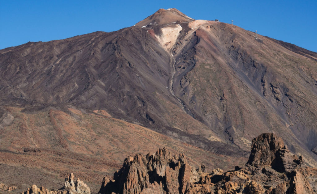 Mapa de actividad sísmica bajo el Teide en Tenerife donde el IGN detectó más de cien seísmos en pocas horas en la zona de Las Cañadas del Teide