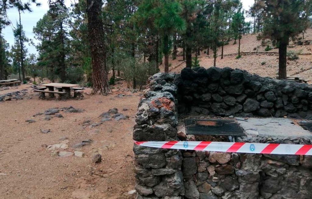 Zona recreativa cerrada en Tenerife por riesgo de incendios forestales con temperaturas extremas de 37 grados