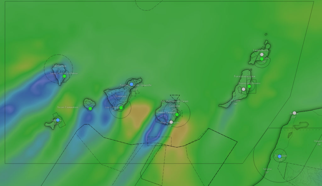 Mapa del tiempo en Canarias - AEMET