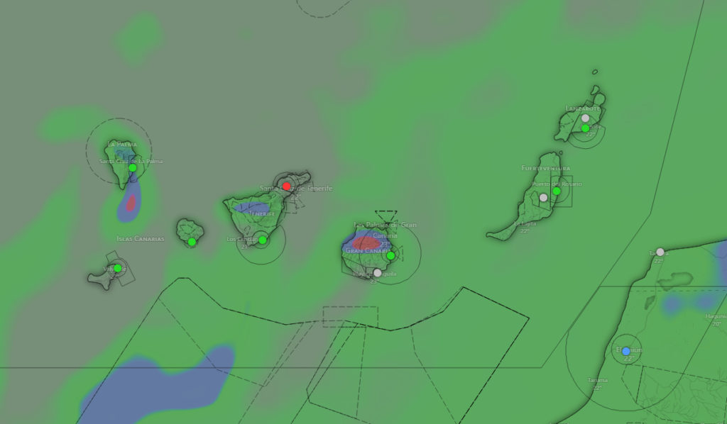 Lluvias en Canarias - AEMET el tiempo