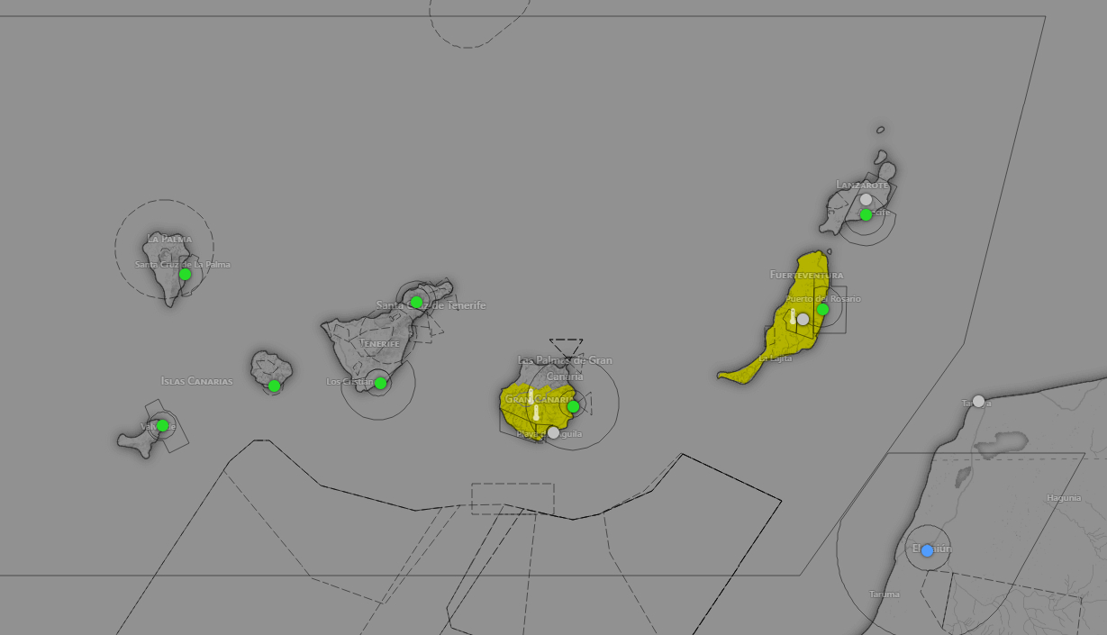 Alertas activas hoy en Canarias - AEMET