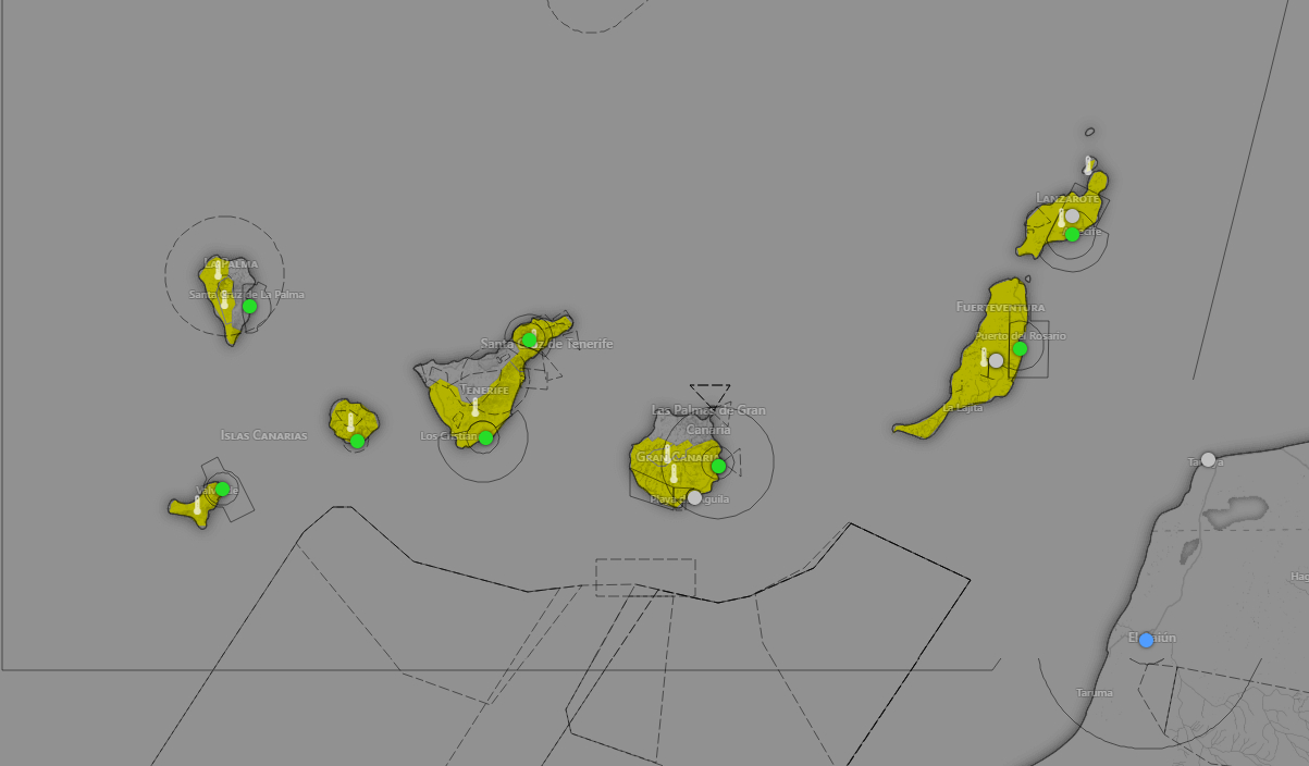 Avisos amarillos activados en Canarias - AEMET