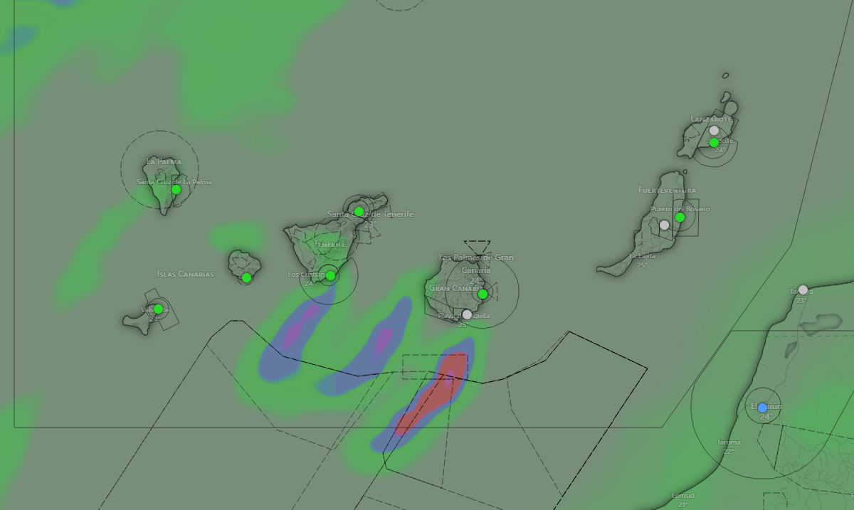 Mapa del tiempo en Canarias - AEMET