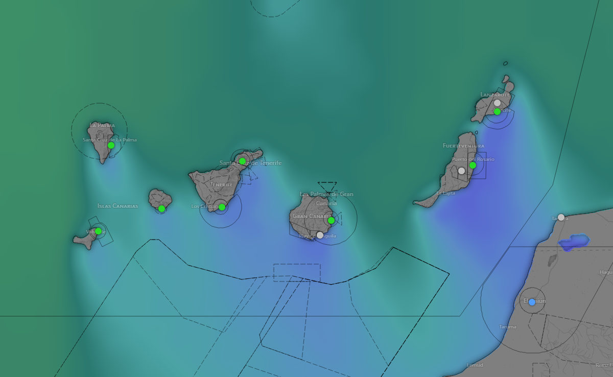 Mapa del tiempo en Canarias - AEMET