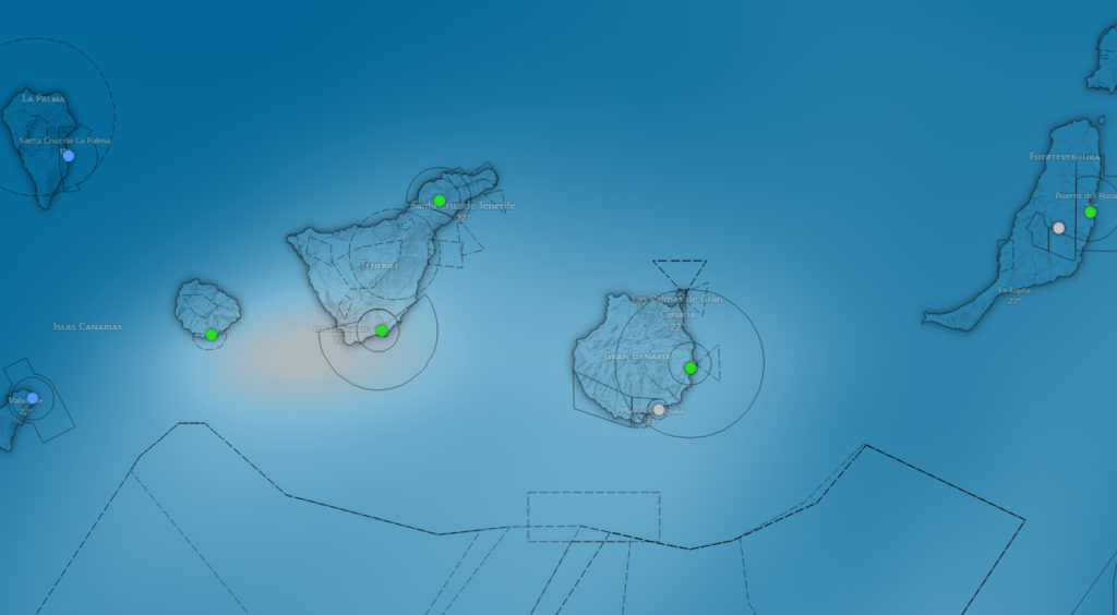 Mapa inundaciones en Canarias