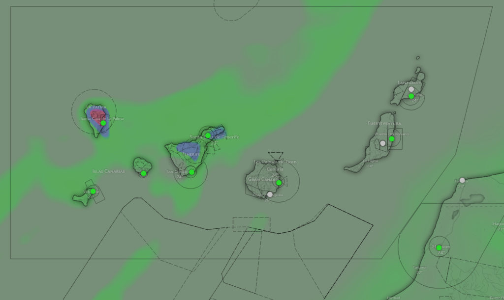 El tiempo en Canarias mapa - AEMET
