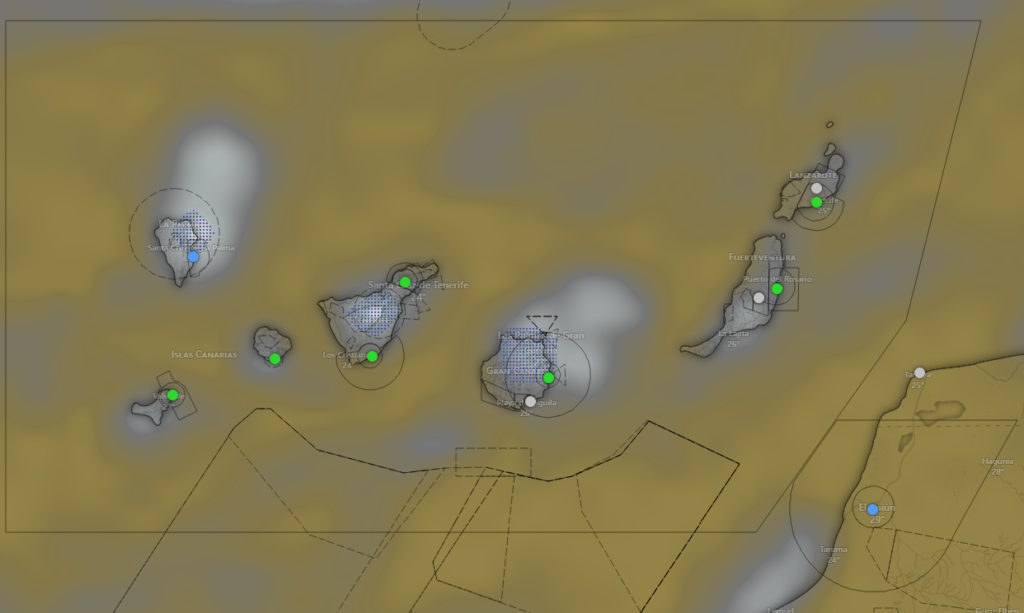 Mapa del tiempo en Canarias - AEMET