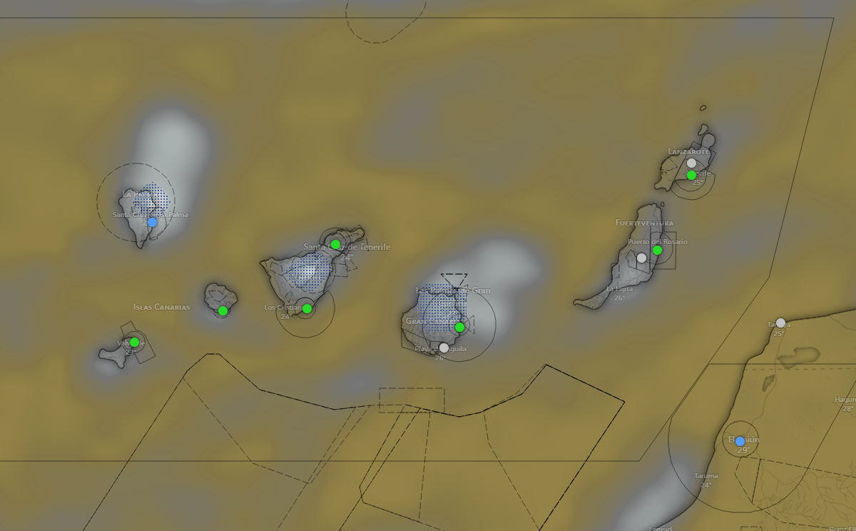 Mapa del tiempo en Canarias - AEMET