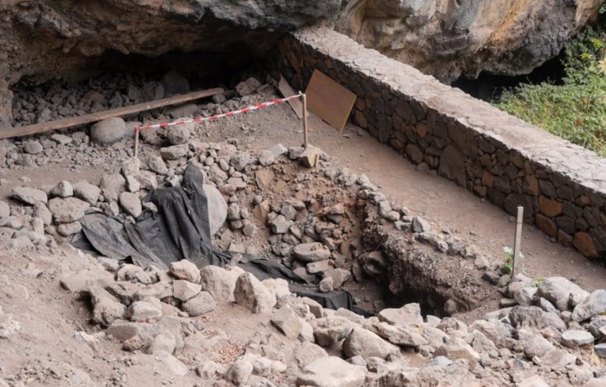 Yacimiento arqueológico en Canarias