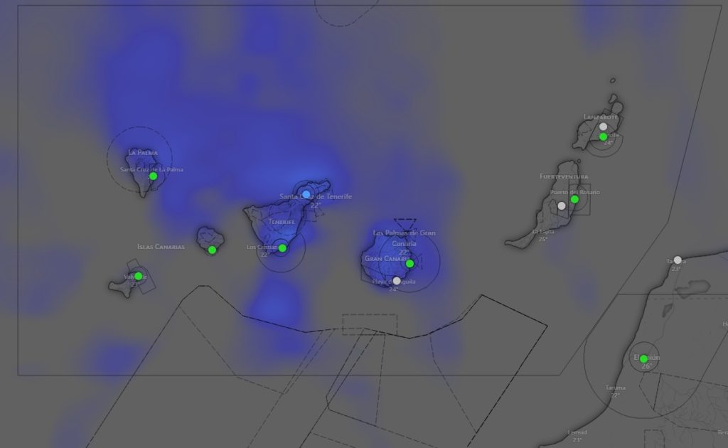 Mapa del tiempo en Canarias - AEMET