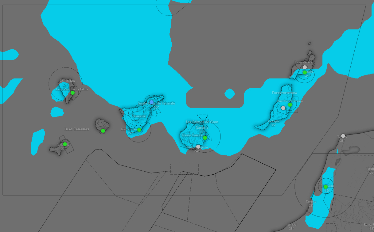 Acumulación de lluvia en Canarias - AEMET