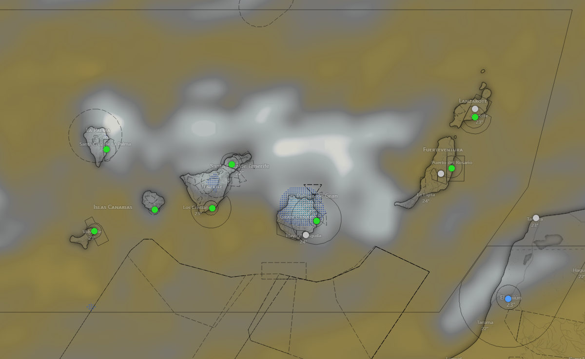 Mapa del tiempo en Canarias - AEMET