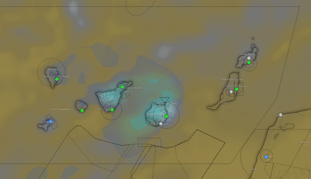 Mapa del tiempo en Canarias - AEMET