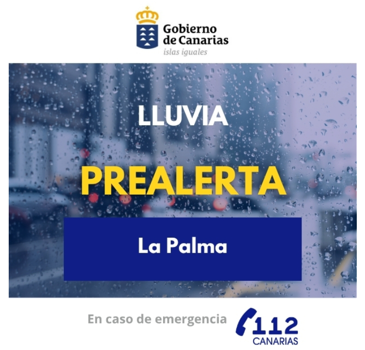 Prelaerta por lluvias en Canarias - Gobierno de Canarias