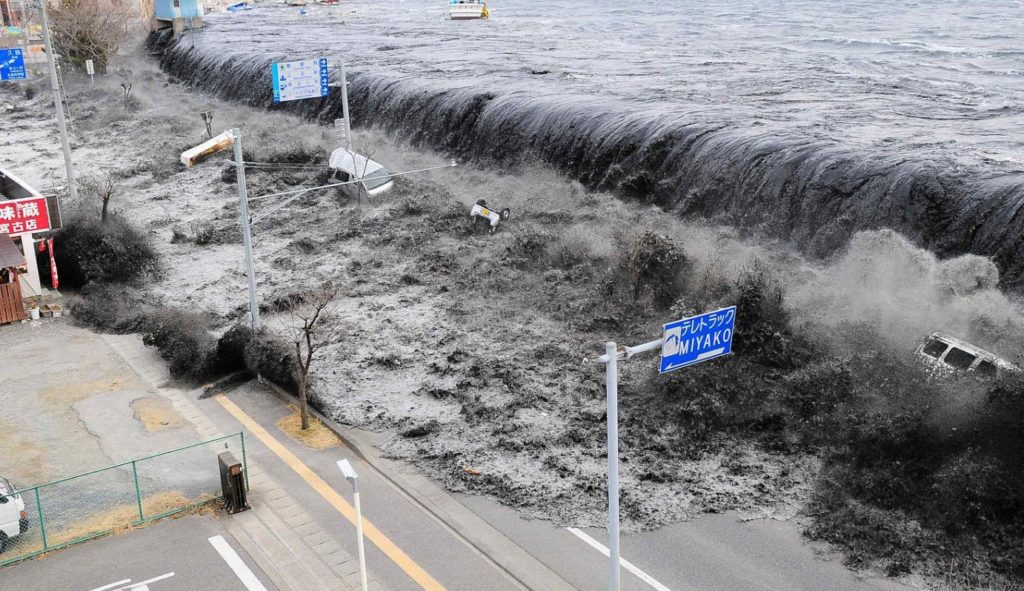Recreación de un posible tsunami en Canarias